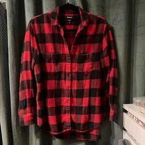 Red and Black Plaid lumberjack flannel